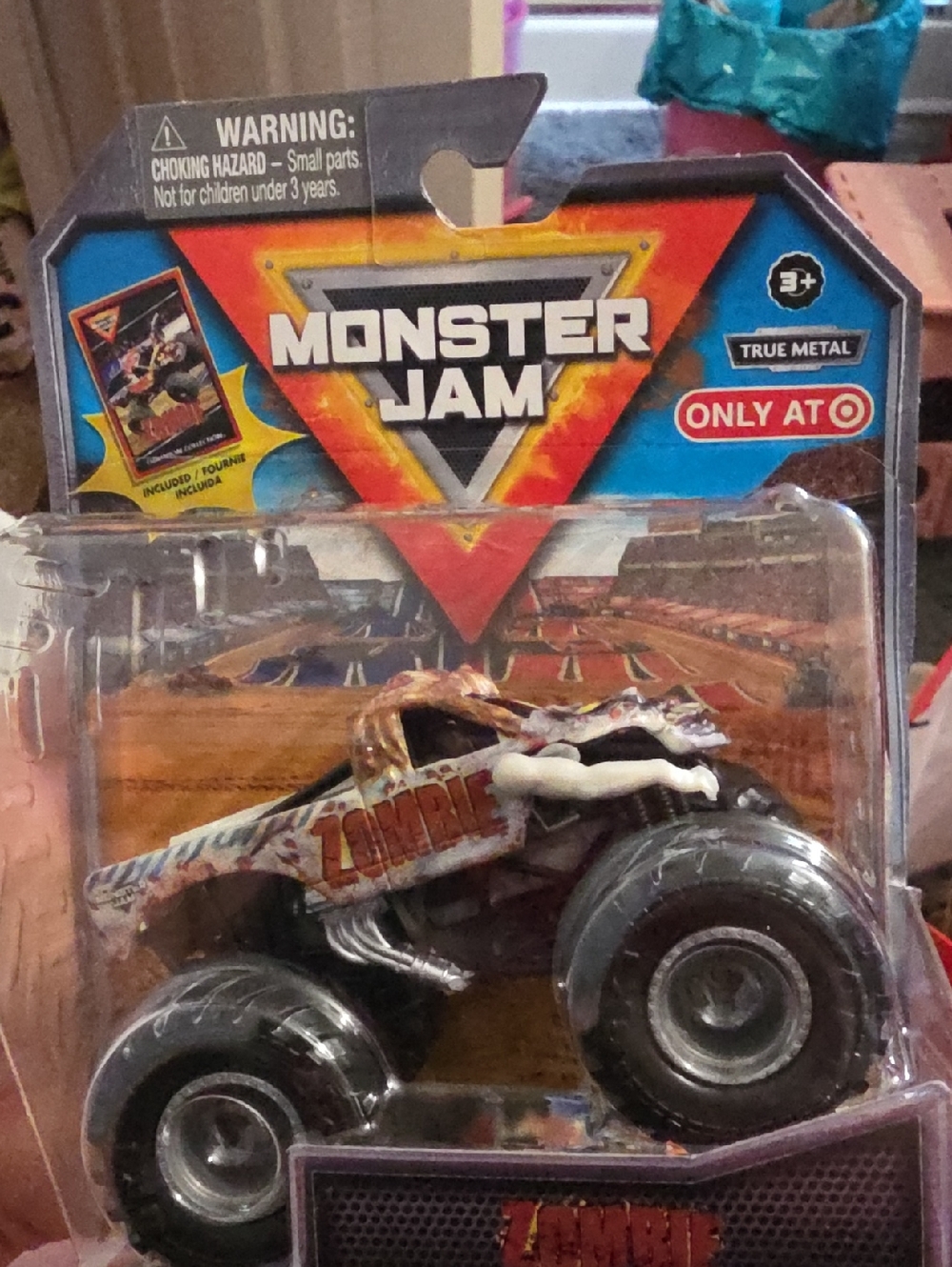 Target Exclusive Zombie 🧟Monster Jam Zombie Monster Truck Toy - White and Brown
